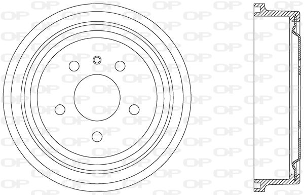 OPEN PARTS Тормозной барабан BAD9050.20